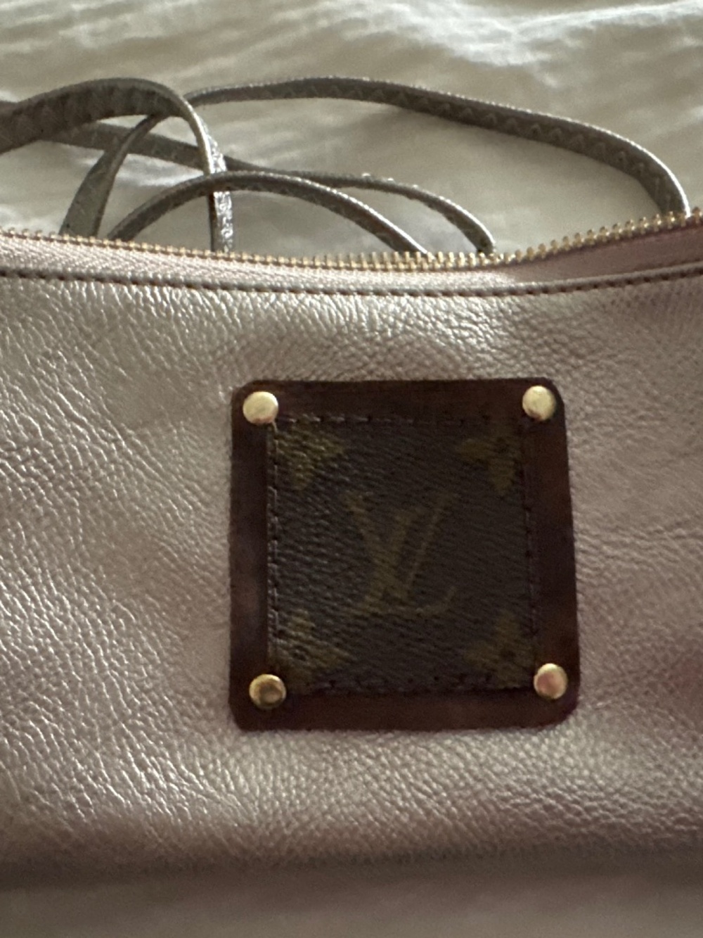 Upcycled wristlet/crossbody